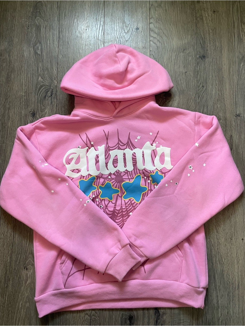 Pink Graphic Hoodie Lightweight Shirt Jacket